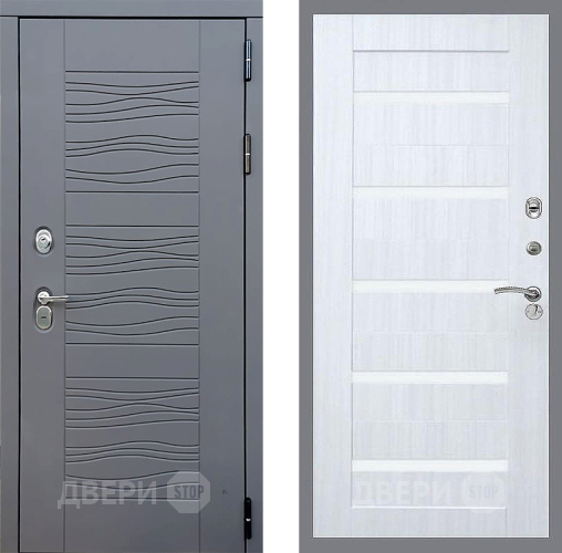 Входная металлическая Дверь Стоп СКАНДИ СБ-14 Сандал белый в Можайске