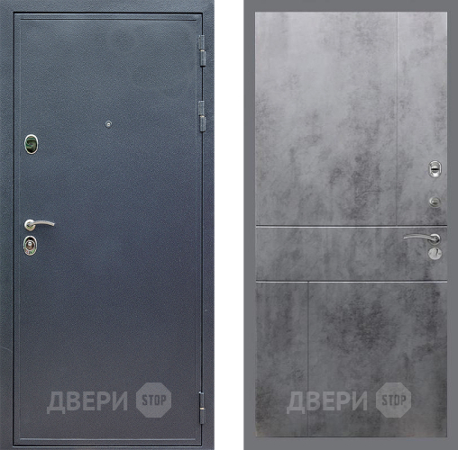 Входная металлическая Дверь Стоп СИЛЬВЕР ФЛ-290 Бетон темный в Можайске