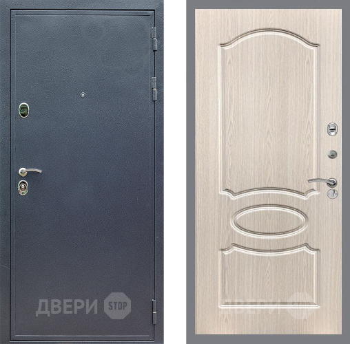 Входная металлическая Дверь Стоп СИЛЬВЕР ФЛ-128 Беленый дуб в Можайске