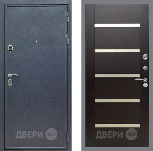 Входная металлическая Дверь Стоп СИЛЬВЕР СБ-14 венге поперечный в Можайске