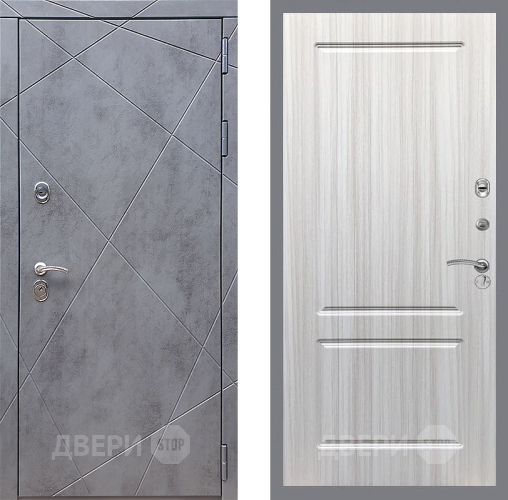 Входная металлическая Дверь Стоп Лучи ФЛ-117 Сандал белый в Можайске