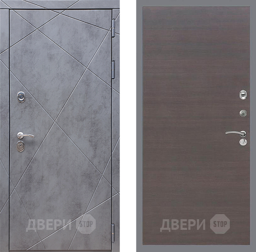 Входная металлическая Дверь Стоп Лучи Гладкая венге поперечный в Можайске