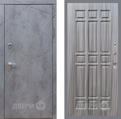 Входная металлическая Дверь Стоп Лучи ФЛ-33 Сандал грей в Можайске