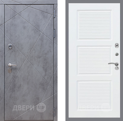 Входная металлическая Дверь Стоп Лучи ФЛ-1 Силк Сноу в Можайске