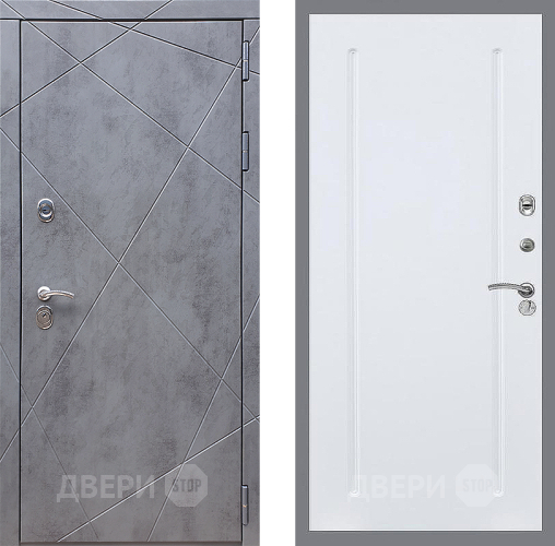 Входная металлическая Дверь Стоп Лучи ФЛ-68 Силк Сноу в Можайске