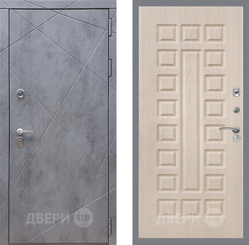 Входная металлическая Дверь Стоп Лучи ФЛ-183 Беленый дуб в Можайске