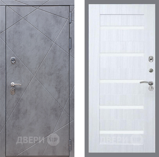 Входная металлическая Дверь Стоп Лучи СБ-14 Сандал белый в Можайске