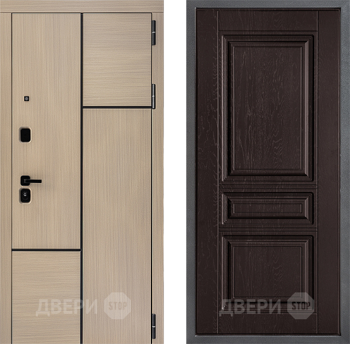 Входная металлическая Дверь Дверной континент ДК-14 ФЛ-243 Дуб шоколадный в Можайске