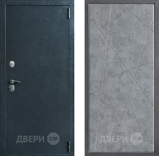 Входная металлическая Дверь Дверной континент ДК-70 Дизайн ФЛ-655 Бетон серый в Можайске