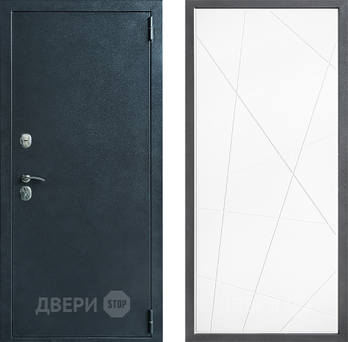 Входная металлическая Дверь Дверной континент ДК-70 Дизайн ФЛ-655 Белый софт в Можайске
