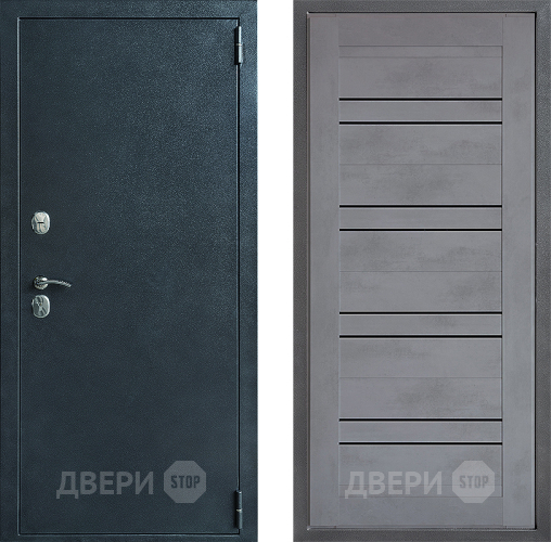 Входная металлическая Дверь Дверной континент ДК-70 Дизайн ФЛ-49 Бетон серый в Можайске
