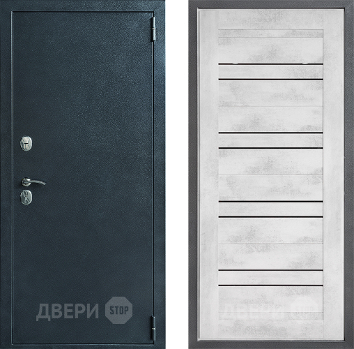 Входная металлическая Дверь Дверной континент ДК-70 Дизайн ФЛ-49 Бетон снежный в Можайске