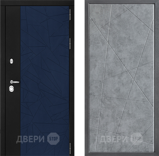 Входная металлическая Дверь Дверной континент ДК-9 ФЛ-655 Бетон серый в Можайске