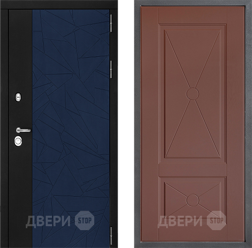 Входная металлическая Дверь Дверной континент ДК-9 ФЛ-617 Ясень шоколадный в Можайске