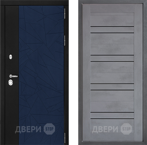 Входная металлическая Дверь Дверной континент ДК-9 ФЛ-49 Бетон серый в Можайске