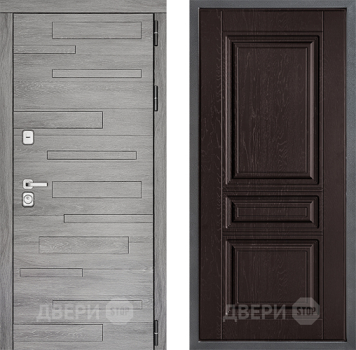 Входная металлическая Дверь Дверной континент ДК-10 ФЛ-243 Дуб шоколадный в Можайске