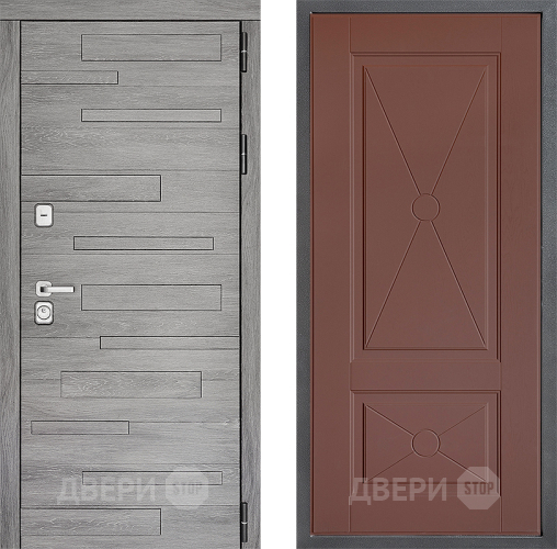 Дверь Дверной континент ДК-10 ФЛ-617 Ясень шоколадный в Можайске