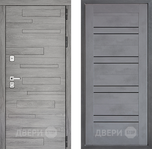 Входная металлическая Дверь Дверной континент ДК-10 ФЛ-49 Бетон серый в Можайске