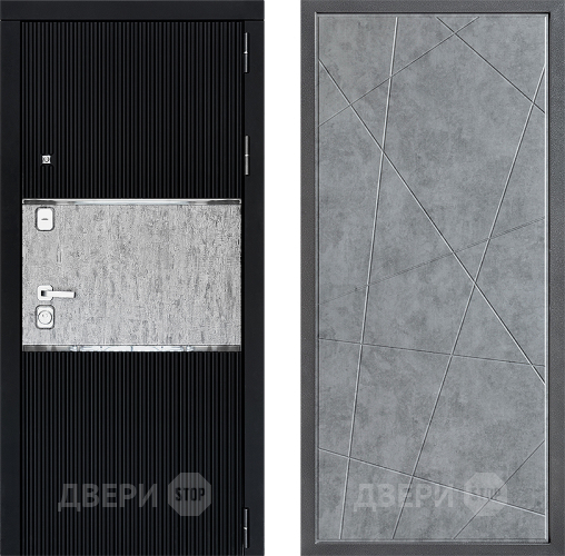 Входная металлическая Дверь Дверной континент ДК-13 ФЛ-655 Бетон серый в Можайске