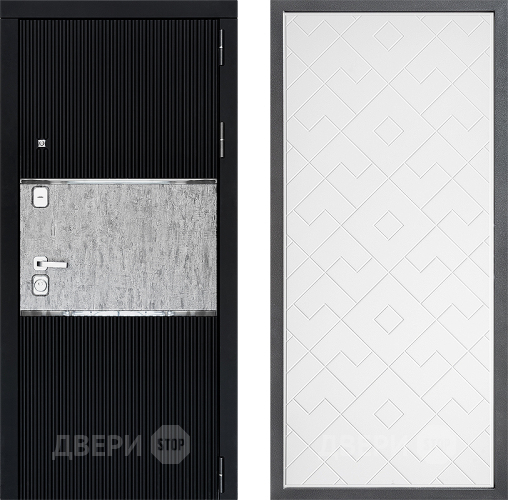Входная металлическая Дверь Дверной континент ДК-13 ФЛ-Тиффани Белый софт в Можайске