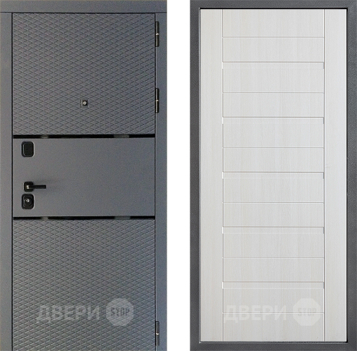 Входная металлическая Дверь Дверной континент Диамант Дизайн ФЛ-70 Лиственница белая в Можайске