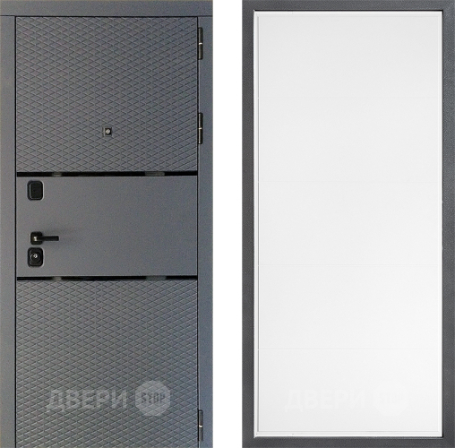 Входная металлическая Дверь Дверной континент Диамант Дизайн ФЛ-649 Белый софт в Можайске