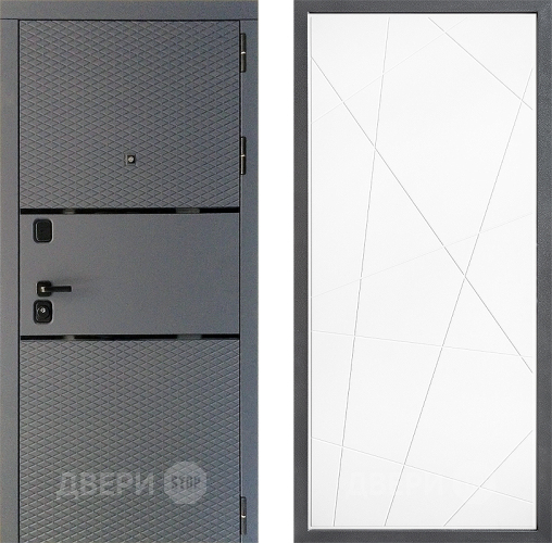 Дверь Дверной континент Диамант Дизайн ФЛ-655 Белый софт в Можайске