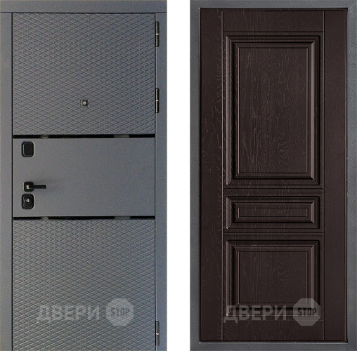 Входная металлическая Дверь Дверной континент Диамант Дизайн ФЛ-243 Дуб шоколадный в Можайске