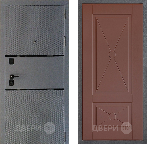 Входная металлическая Дверь Дверной континент Диамант Дизайн ФЛ-617 Ясень шоколадный в Можайске