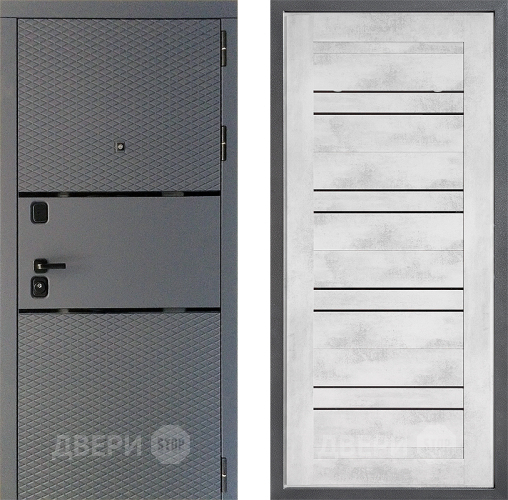 Входная металлическая Дверь Дверной континент Диамант Дизайн ФЛ-49 Бетон снежный в Можайске