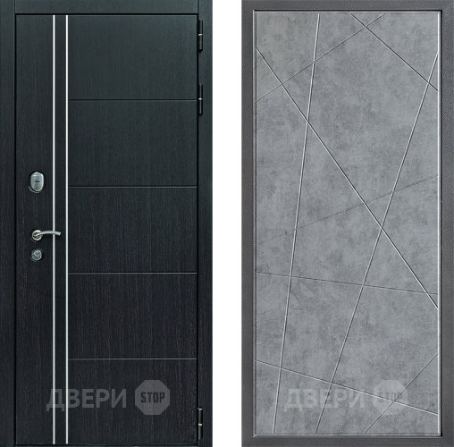 Дверь Дверной континент Теплолюкс Дизайн ФЛ-655 Бетон серый в Можайске