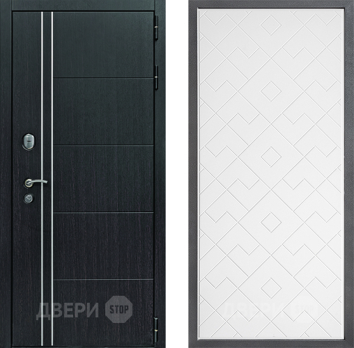 Входная металлическая Дверь Дверной континент Теплолюкс Дизайн ФЛ-Тиффани Белый софт в Можайске