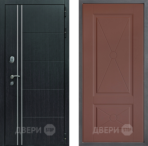 Входная металлическая Дверь Дверной континент Теплолюкс Дизайн ФЛ-617 Ясень шоколадный в Можайске