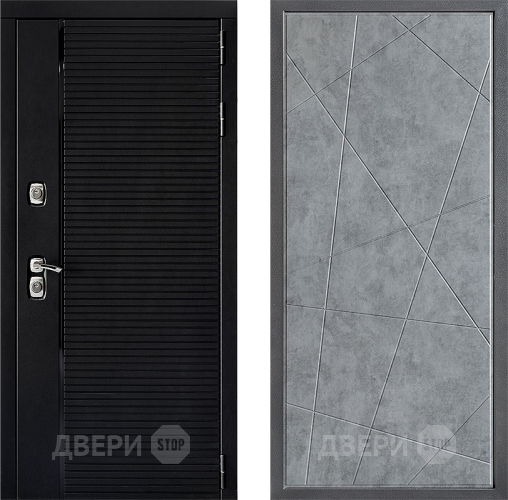Входная металлическая Дверь Дверной континент ДК-1 ФЛ-655 Бетон серый в Можайске