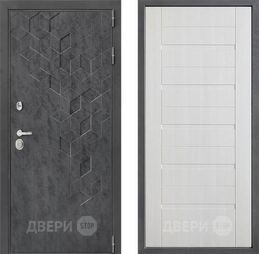 Входная металлическая Дверь Дверной континент ДК-3/713 ФЛ-70 Лиственница белая в Можайске
