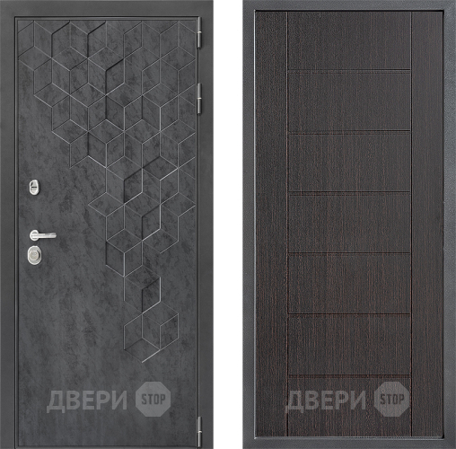 Входная металлическая Дверь Дверной континент ДК-3/713 ФЛ-Лайн Венге в Можайске