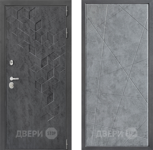 Входная металлическая Дверь Дверной континент ДК-3/713 ФЛ-655 Бетон серый в Можайске