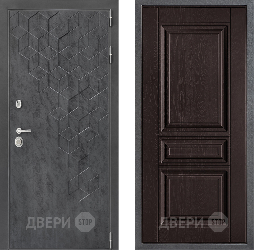 Входная металлическая Дверь Дверной континент ДК-3/713 ФЛ-243 Дуб шоколадный в Можайске