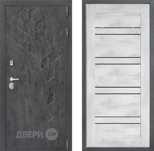 Входная металлическая Дверь Дверной континент ДК-3/713 ФЛ-49 Бетон снежный в Можайске