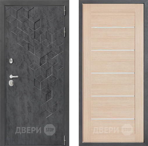 Входная металлическая Дверь Дверной континент ДК-3/713 ФЛ-46 Капучино в Можайске