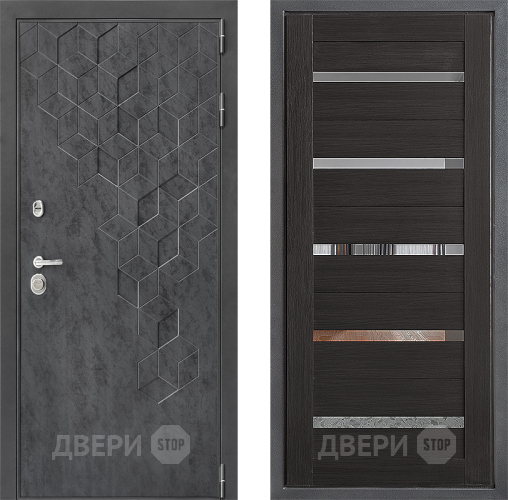 Входная металлическая Дверь Дверной континент ДК-3/713 ФЛ-47 Венге в Можайске