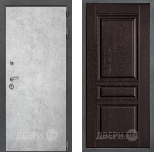 Входная металлическая Дверь Дверной континент ДК-3/743 ФЛ-243 Дуб шоколадный в Можайске