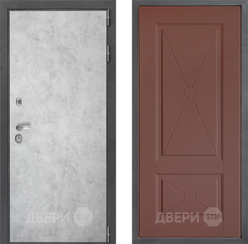 Входная металлическая Дверь Дверной континент ДК-3/743 ФЛ-617 Ясень шоколадный в Можайске