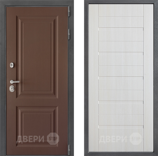 Входная металлическая Дверь Дверной континент ДК-3/729 ФЛ-70 Лиственница белая в Можайске