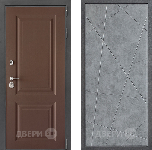 Входная металлическая Дверь Дверной континент ДК-3/729 ФЛ-655 Бетон серый в Можайске