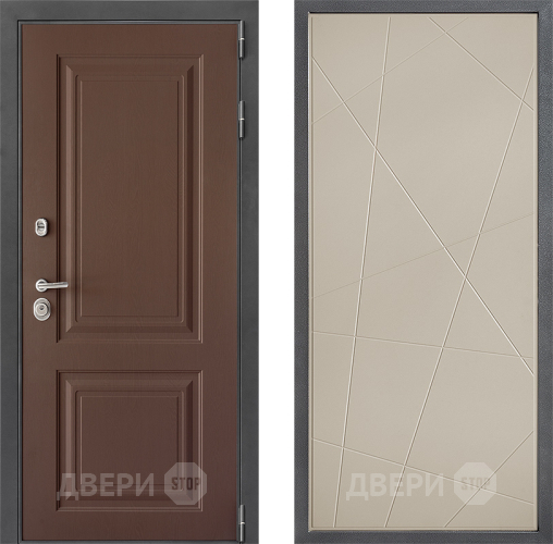 Входная металлическая Дверь Дверной континент ДК-3/729 ФЛ-655 Капучино в Можайске
