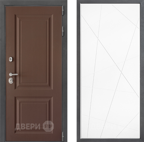 Входная металлическая Дверь Дверной континент ДК-3/729 ФЛ-655 Белый софт в Можайске