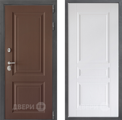 Входная металлическая Дверь Дверной континент ДК-3/729 ФЛ-243 Альберо Браш серебро в Можайске