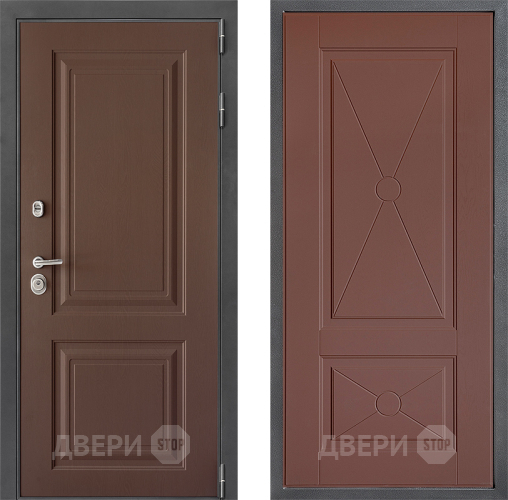 Входная металлическая Дверь Дверной континент ДК-3/729 ФЛ-617 Ясень шоколадный в Можайске