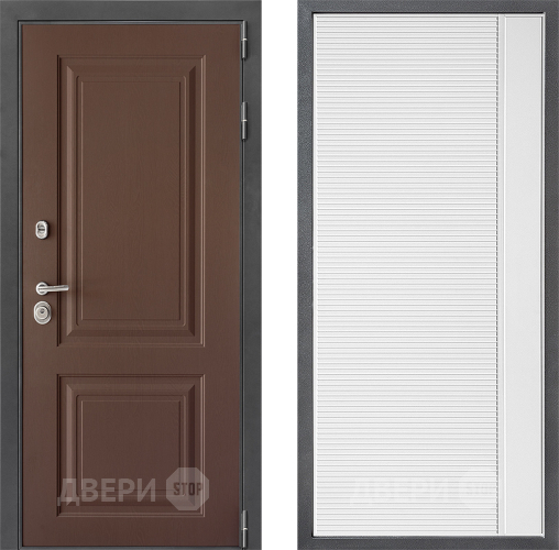 Входная металлическая Дверь Дверной континент ДК-3/729 ФЛ-757 Белое Стекло Софт милк в Можайске